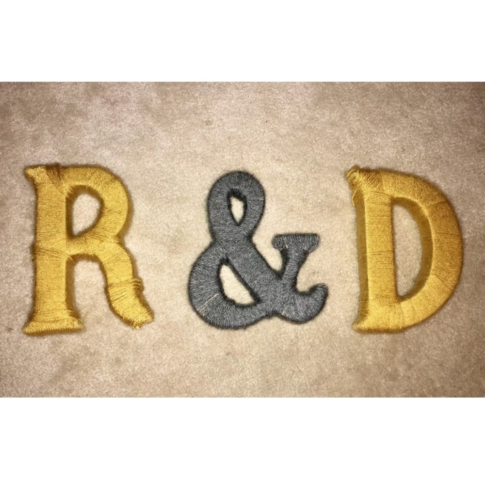 💛WALL DECOR INITIALS; R & D